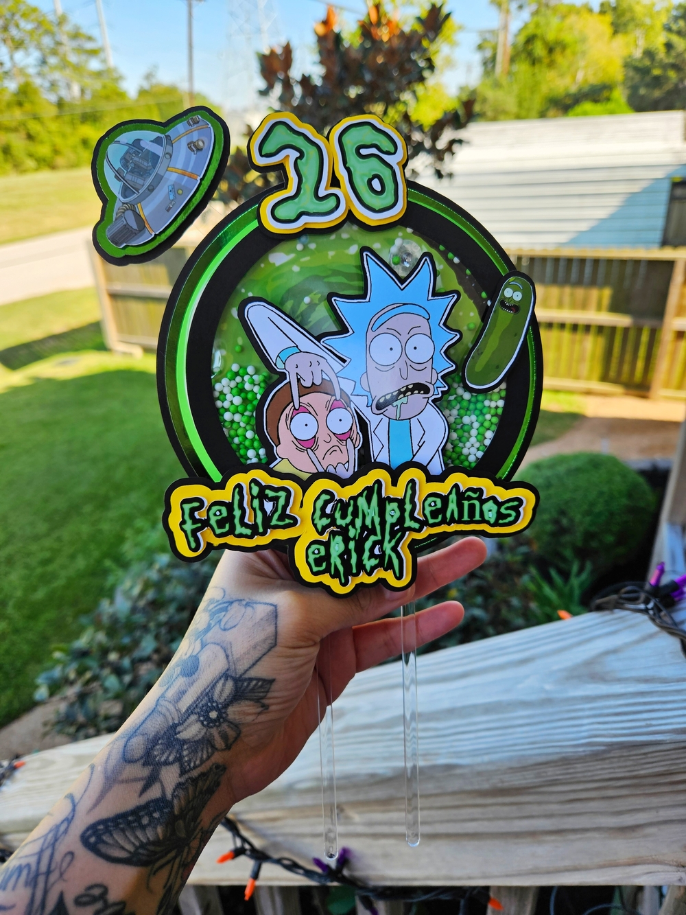 Rick and Morty Birthday Cake Topper